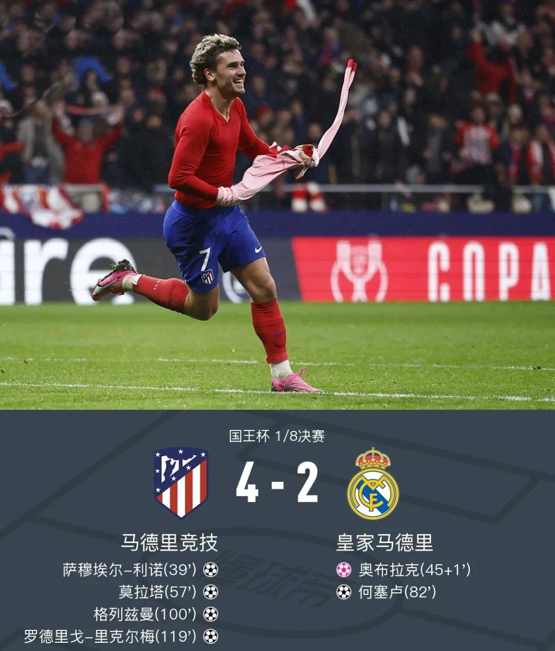 马竞小胜，逆袭挺入下一轮淘汰比赛的简单介绍